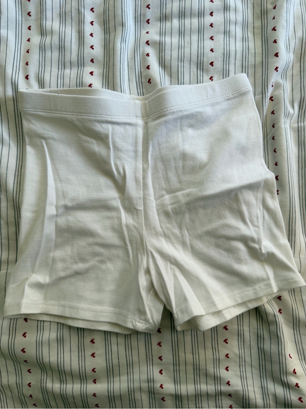 Forever 21 White High-Rise Shorts